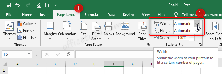 Scale to fit in Excel