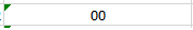 Excel shows error symbol with number formatted as text