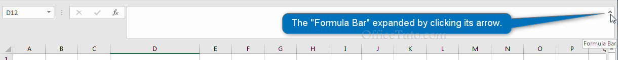 Expand the Formula B in Excel