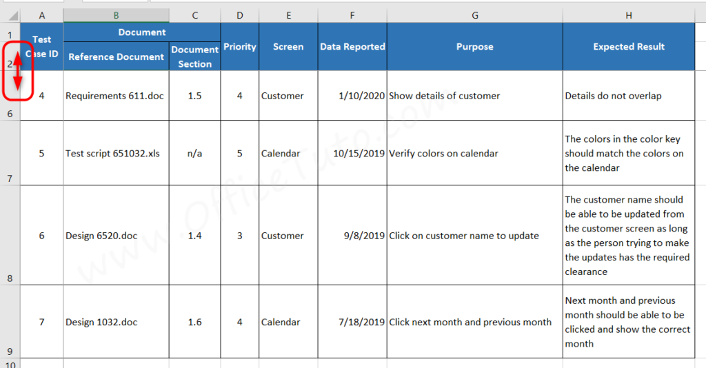 Showing column headers in Excel despite of scrolling down