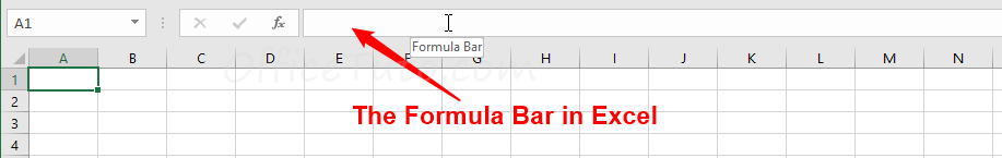 The Formula Bar of Excel
