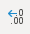 Increase decimal command in Excel