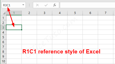 R1C1 reference style of Excel