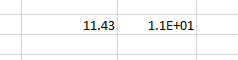 Scientific format in Excel with 1 decimal place