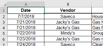 Select top left cell in Excel