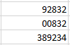 Zip code in Excel